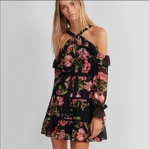 Express Cold Shoulder Mini Dress